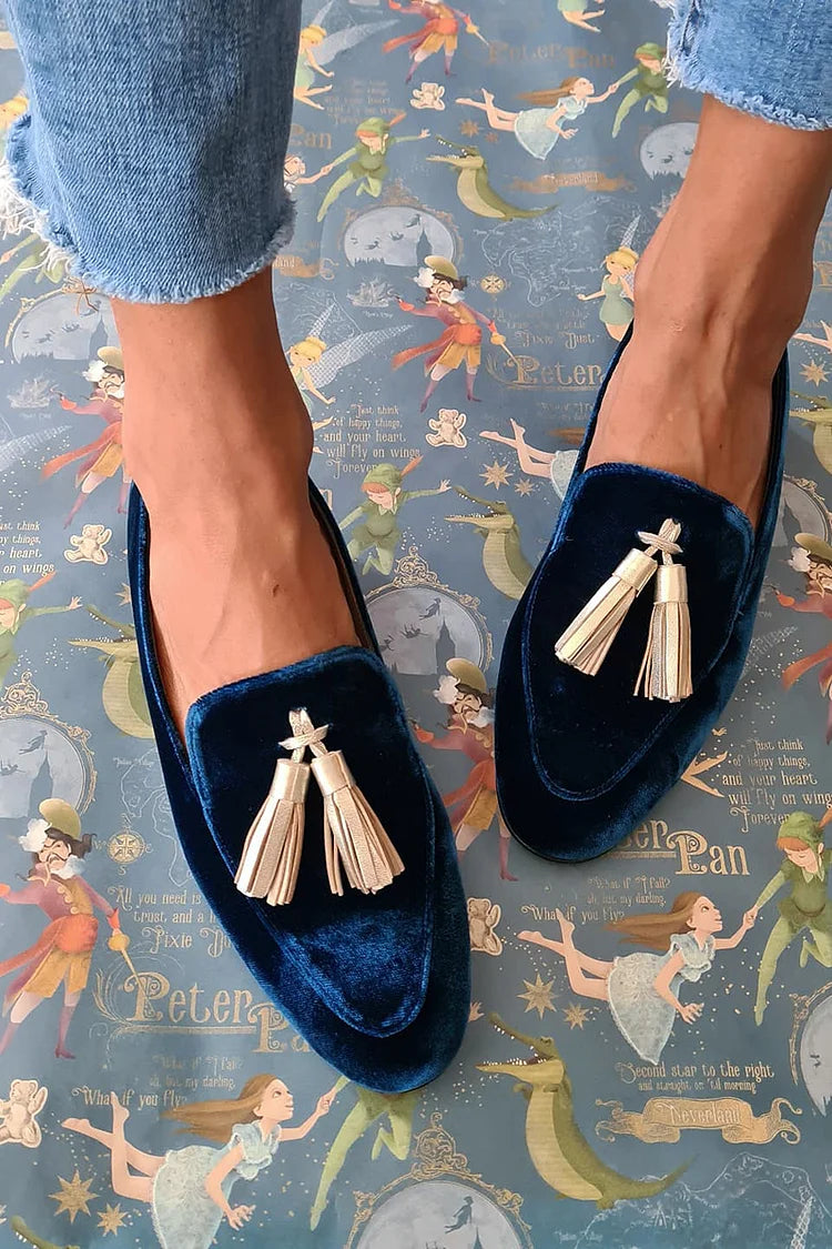 Tui™ | Midnight Loafers with Tassels