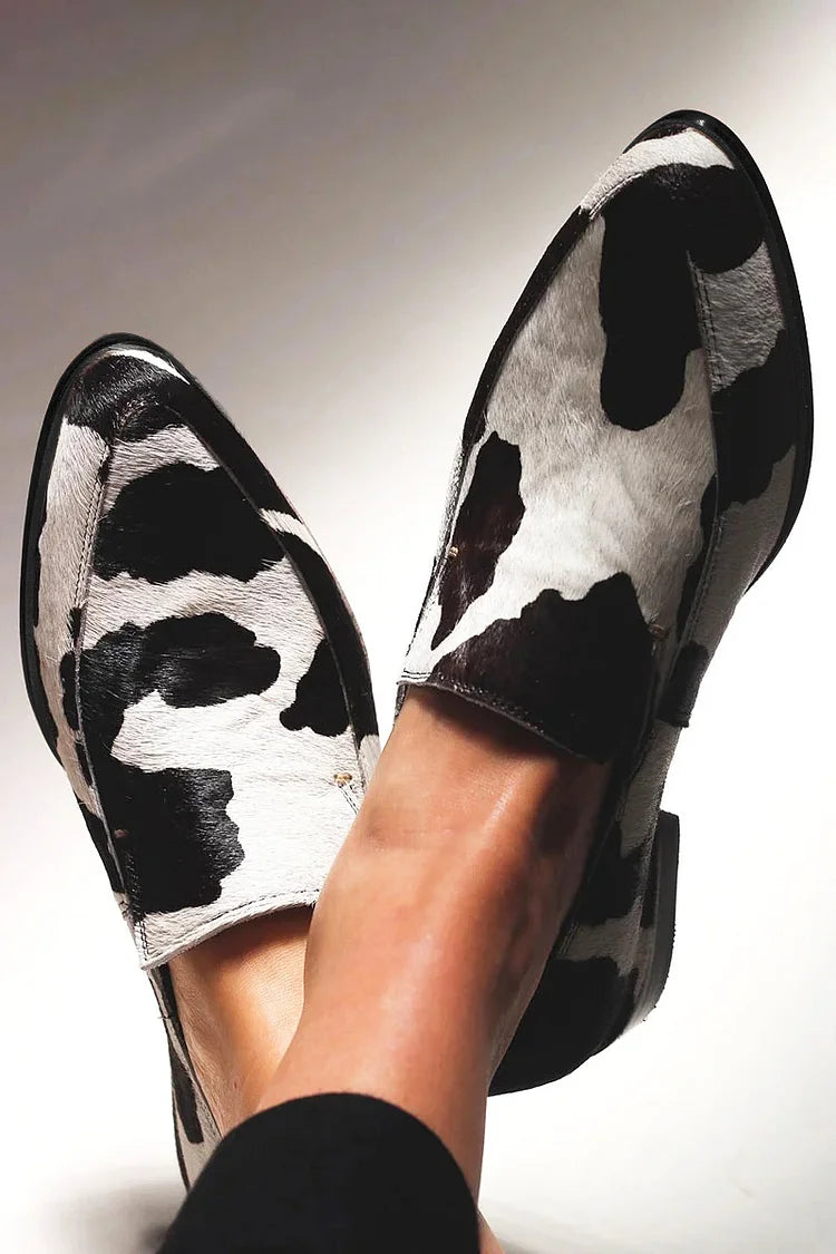 Eva™ | Trendy Cow Print Slip-Ons