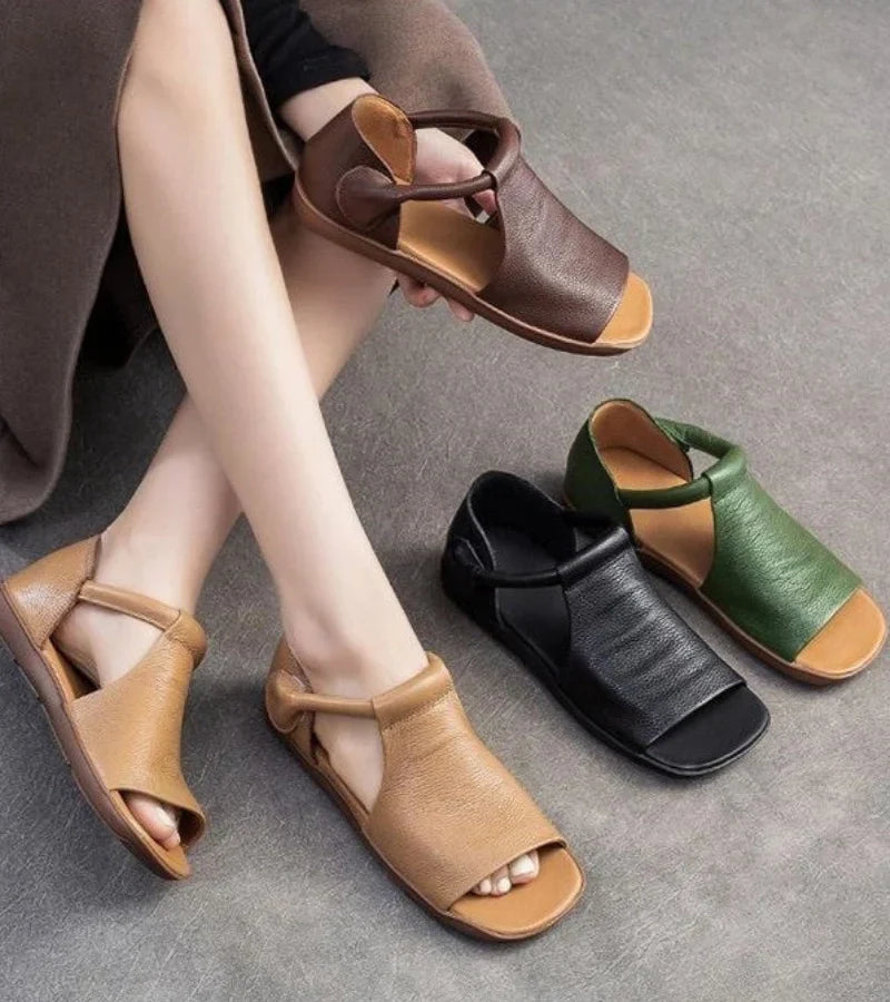 Marcella™ | Vintage Flat Sandals for Every Occasion