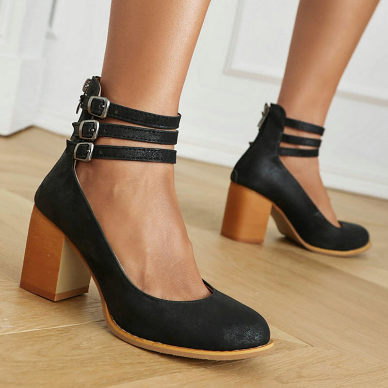 Willow™ | Chunky Heel Strappy Sandals