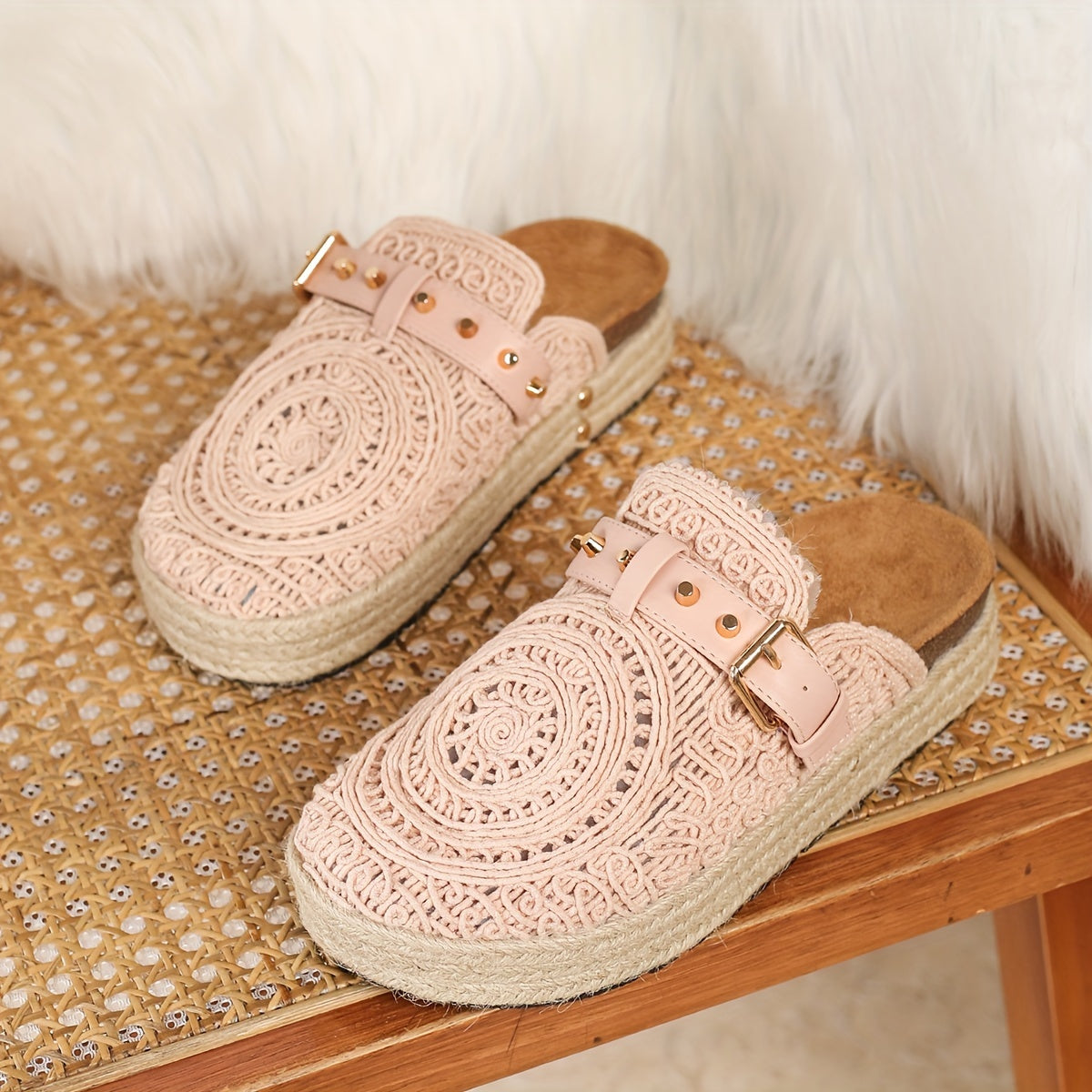 Solene™ | Crochet Boho Mules