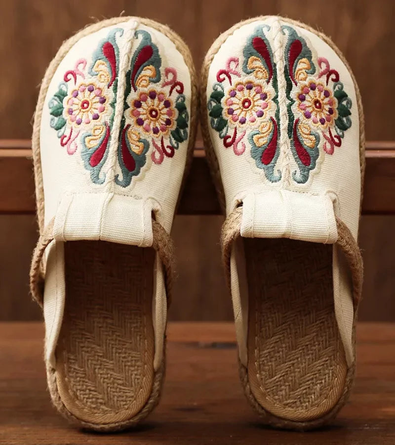 Flora™ | Ultra-Light Embroidered Sandals