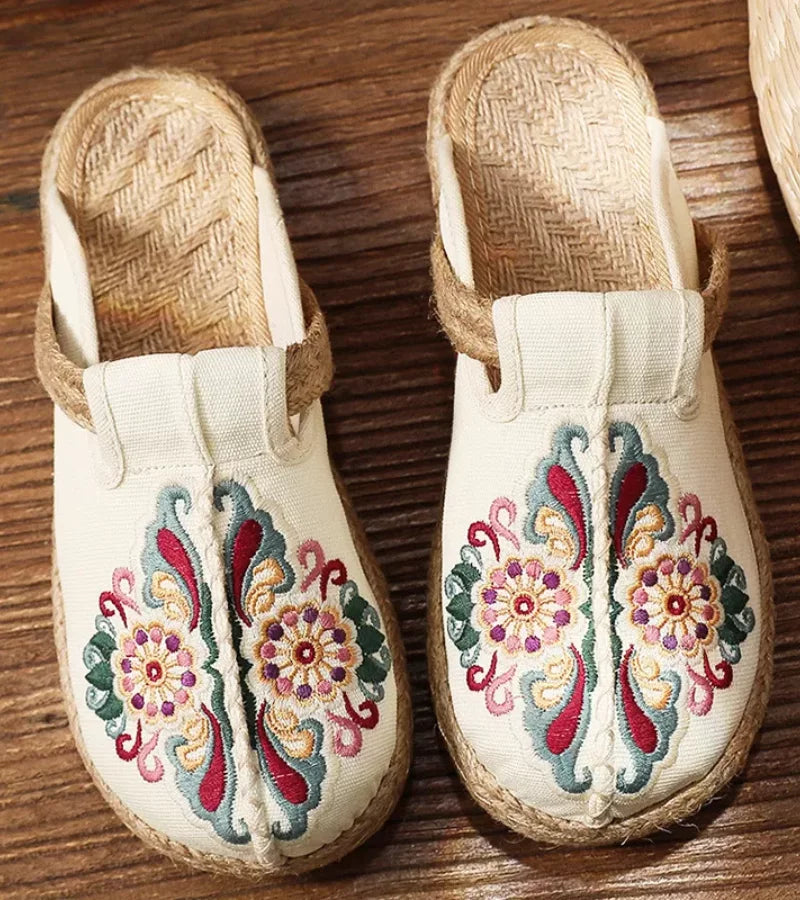 Flora™ | Ultra-Light Embroidered Sandals