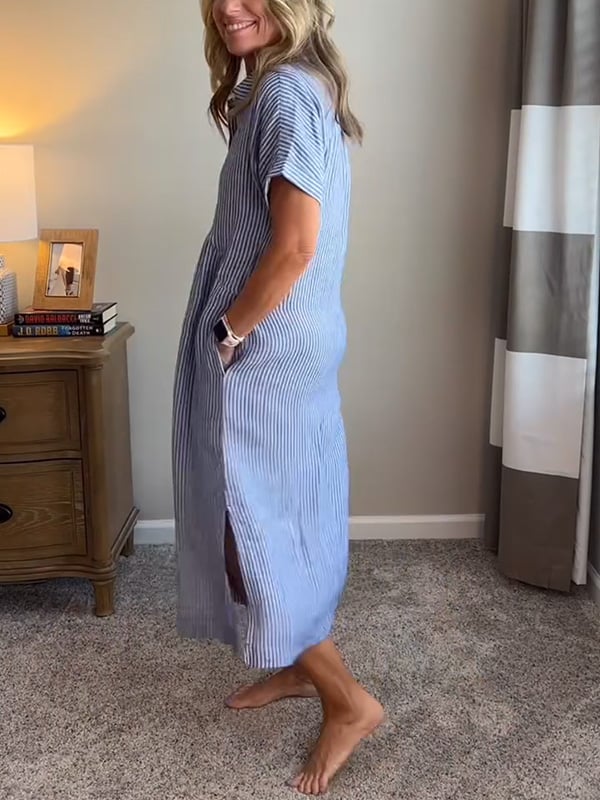 Camila™ | Elegant Striped Dress