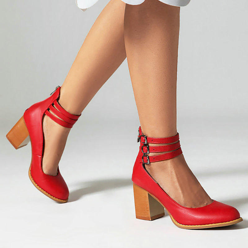 Willow™ | Chunky Heel Strappy Sandals