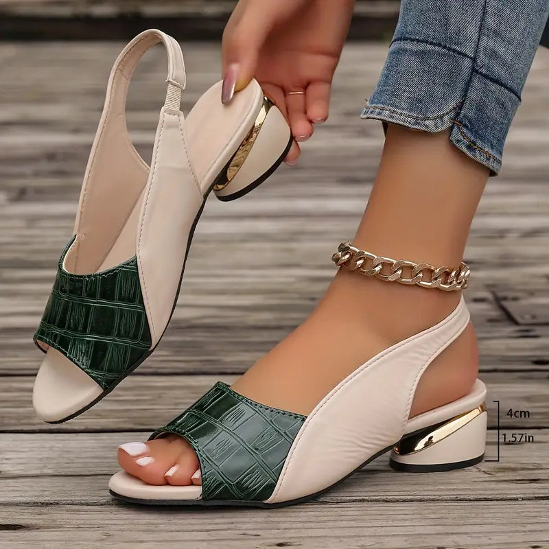Carol™ | Elegant and Comfortable Luxury Orthopedic Sandals with a Block Heel
