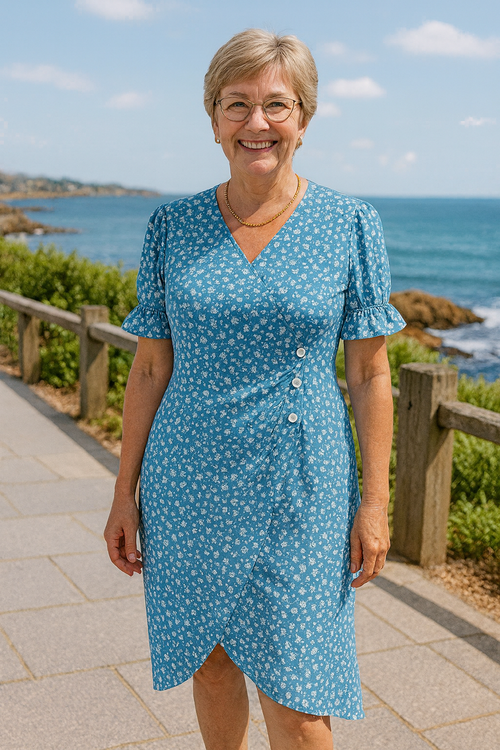 Marinda™ | Breeze Midi Dress – Flattering Fit, All-Day Comfort