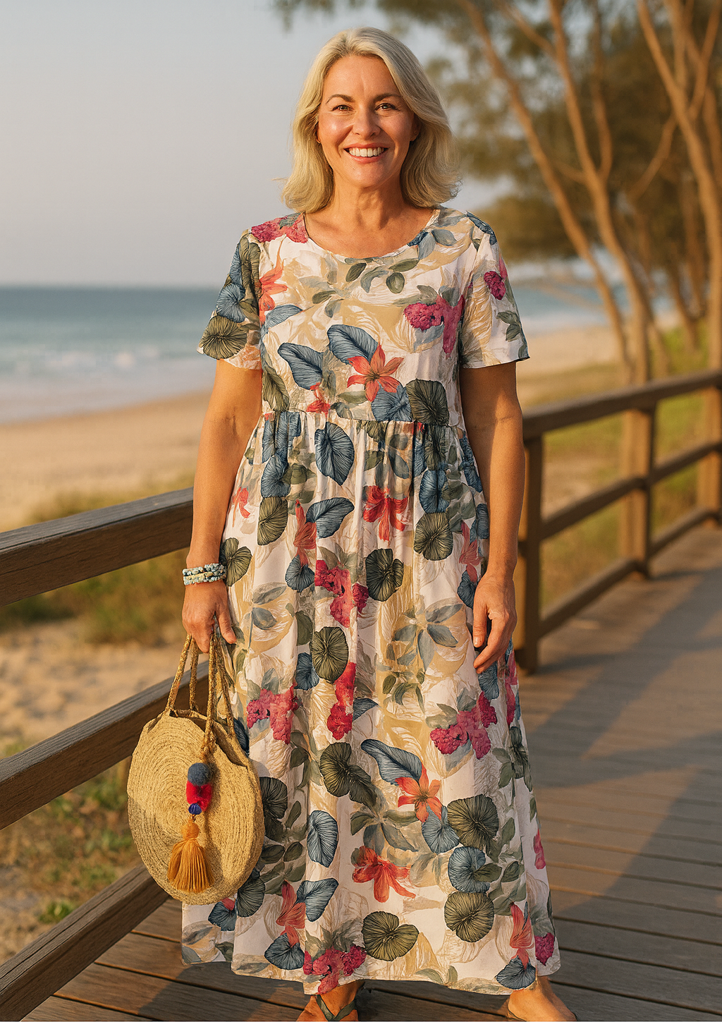 Masie™ | Breezy Floral Maxi Dress – Where Comfort Meets Confidence