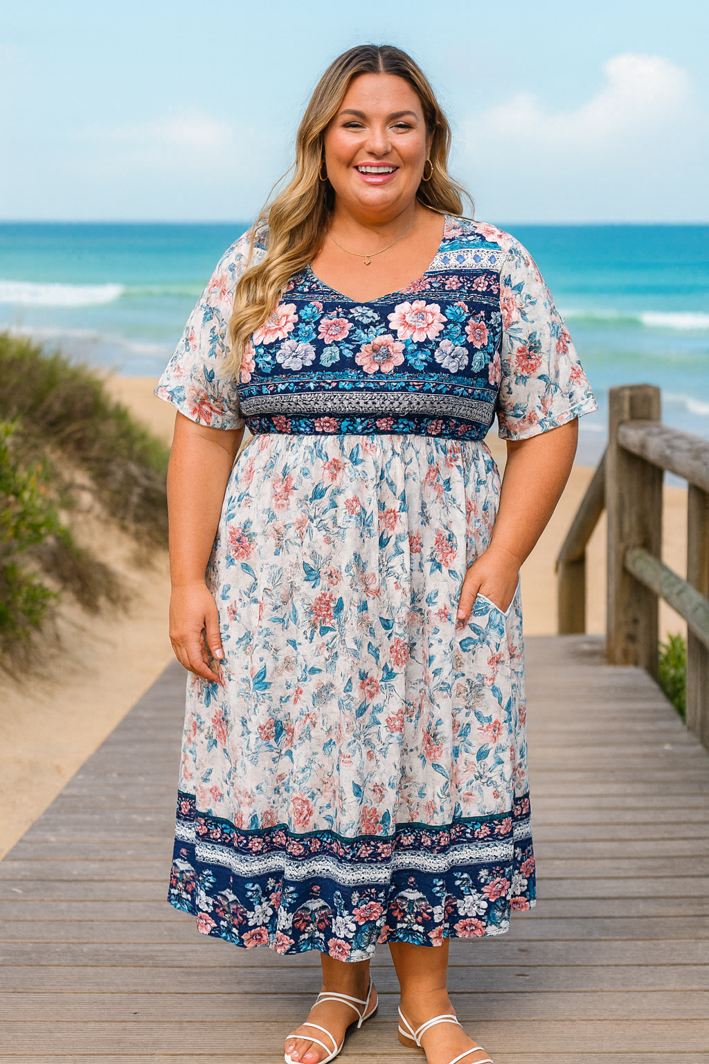 Calani™ | Everyday Midi Dress – Effortless Comfort, Timeless Confidence