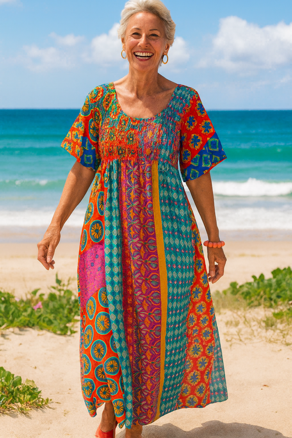 Althea™ | Comfort Maxi Dress – Flattering Ease for Every Day