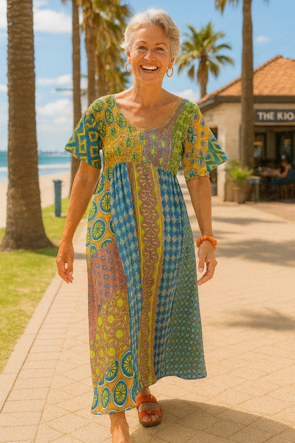 Althea™ | Comfort Maxi Dress – Flattering Ease for Every Day
