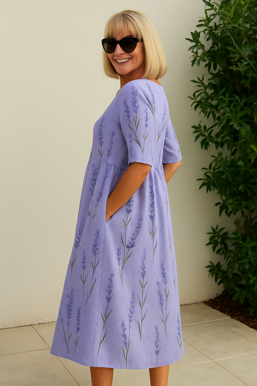 Eliza™ | Relaxed Midi Dress - Effortless Elegance, Everyday Comfort