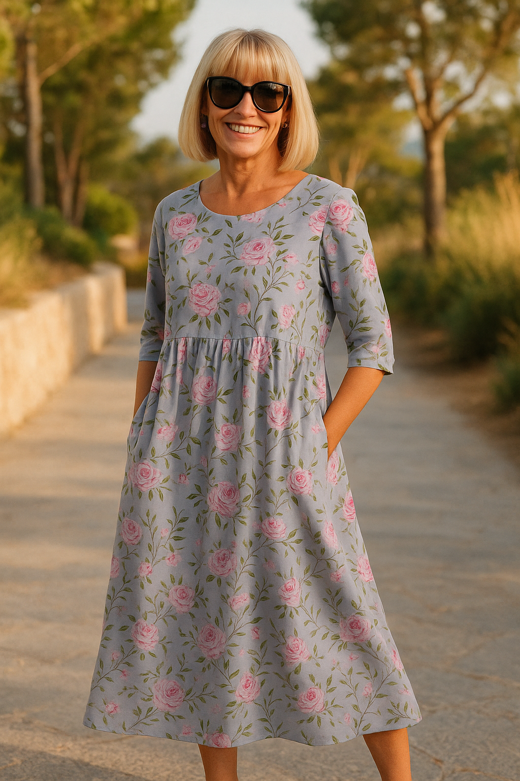 Eliza™ | Relaxed Midi Dress - Effortless Elegance, Everyday Comfort