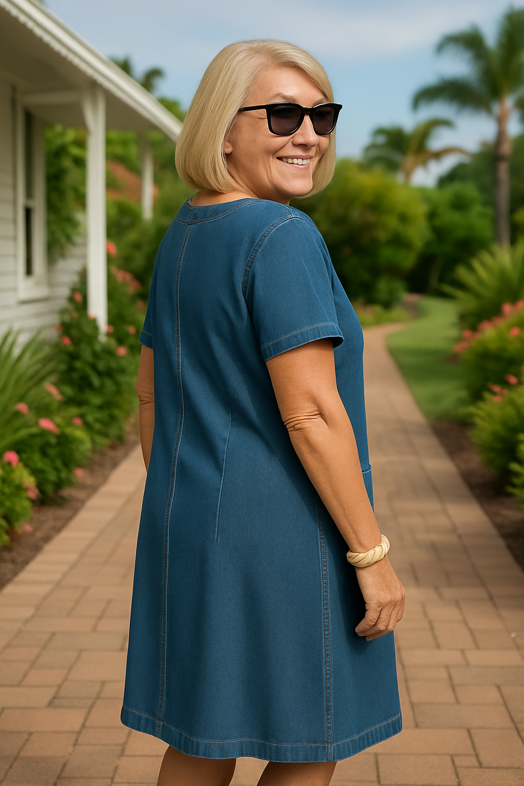 Mirielle™ | Soft Denim Everyday Dress