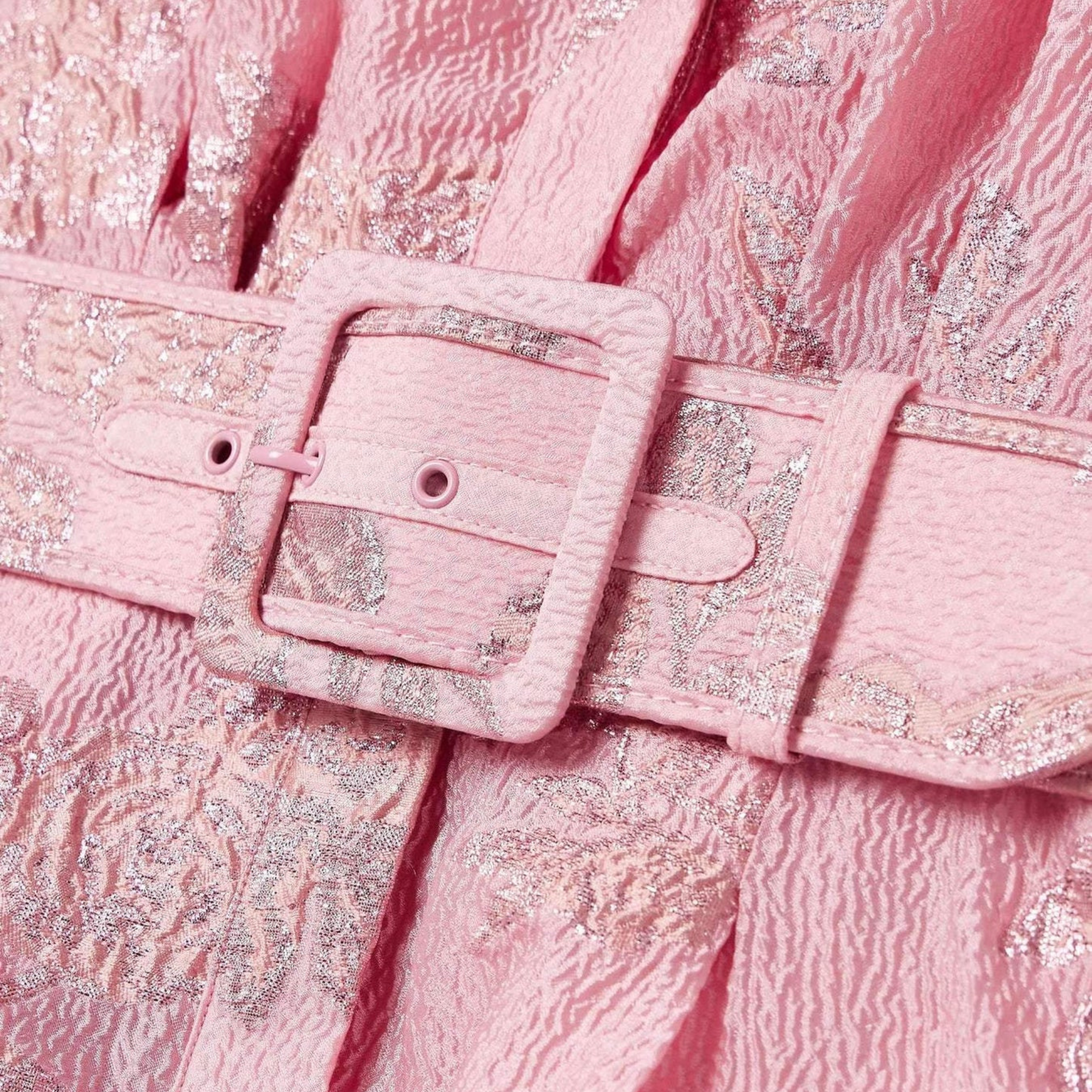 Judith™ | Pink Dress with Puff Sleeves