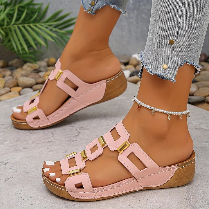 Valeria™ | Elegant Orthopedic Sandals – Absolute Comfort & Modern Style