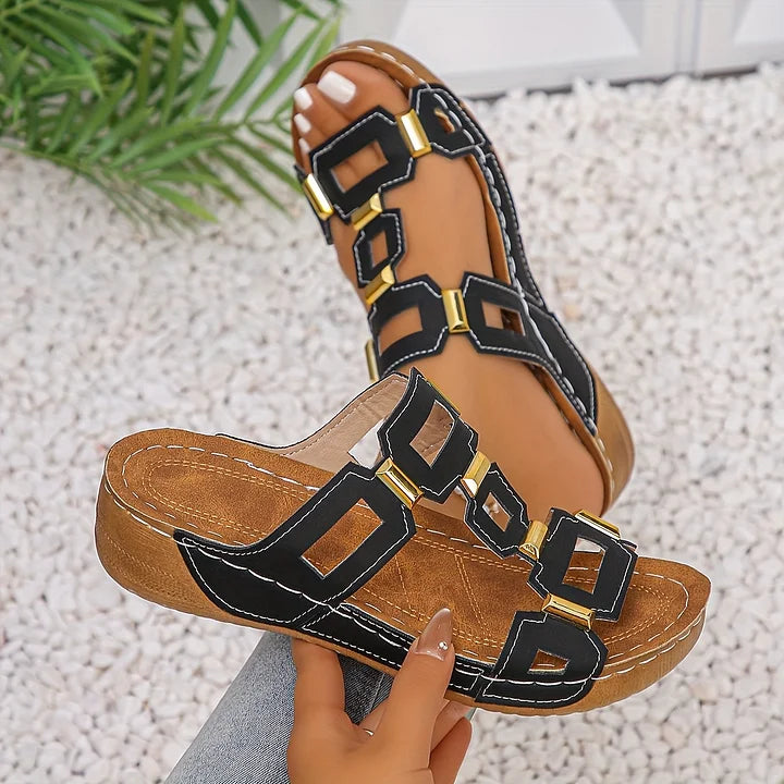 Valeria™ | Elegant Orthopedic Sandals – Absolute Comfort & Modern Style