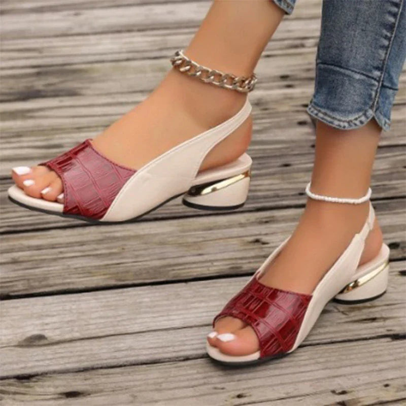 Carol™ | Elegant and Comfortable Luxury Orthopedic Sandals with a Block Heel
