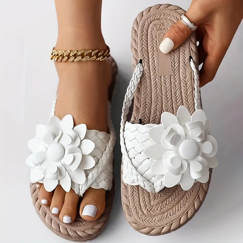 Rossi™ | Elegant Sandals with Embossed Flower