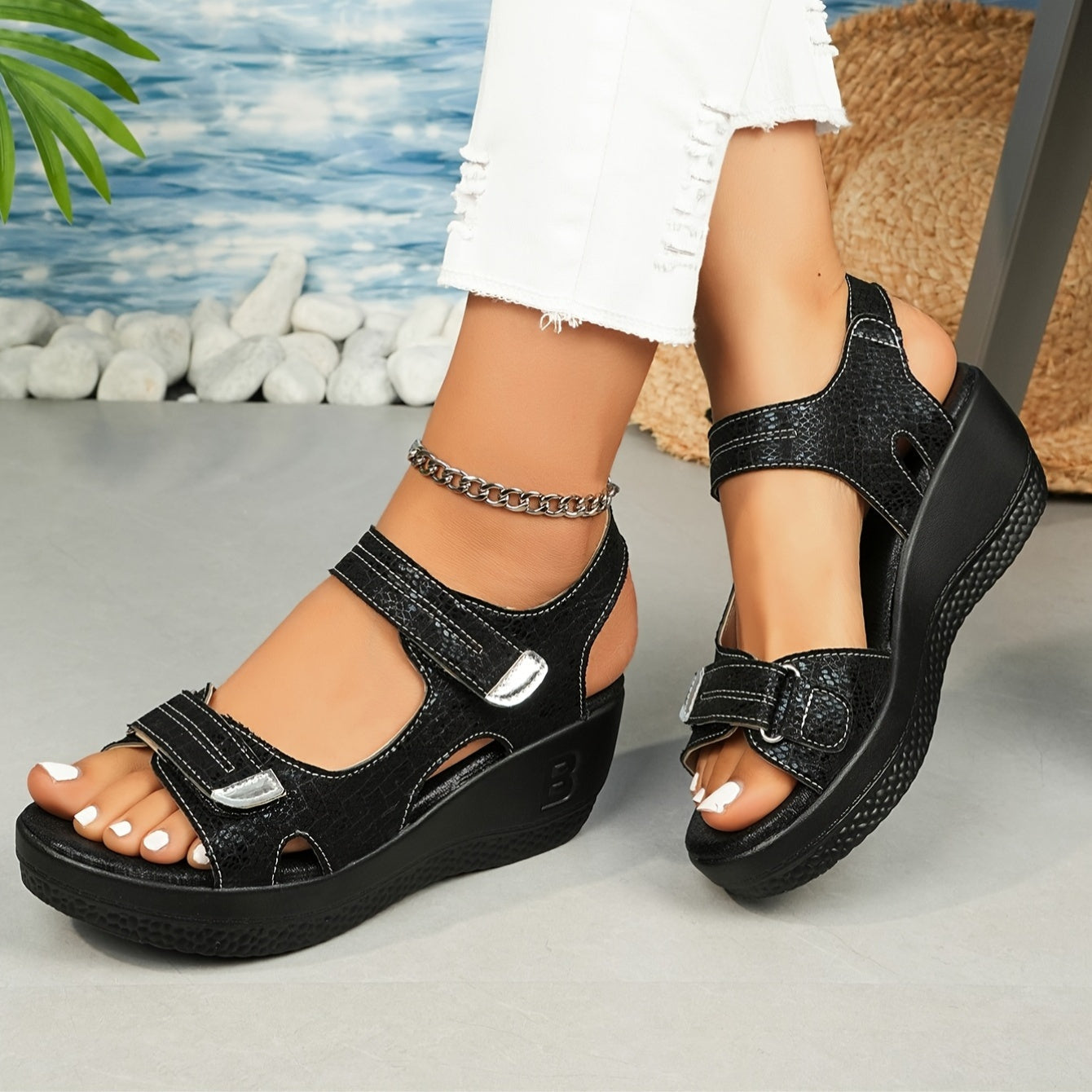 Lyra™ | Comfort-Lift Wedge Sandals