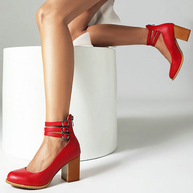 Willow™ | Chunky Heel Strappy Sandals