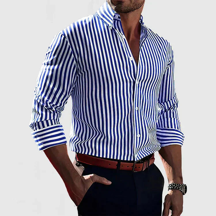 Van Der Waal™ | Slim Fit Striped Shirt