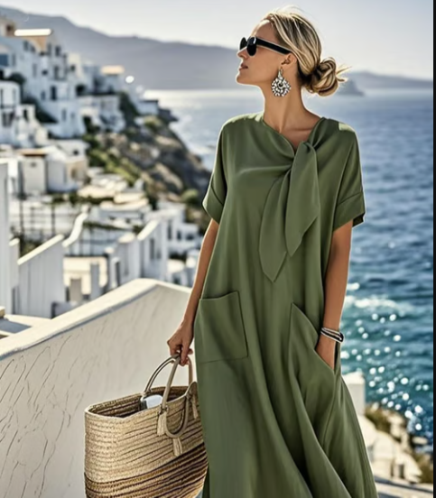Riviera™ | Effortless Everyday Dress – With Flattering Coverage & Practical Pockets