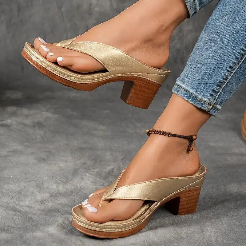 Sophia™ | Comfortable and Stylish Orthopedic Sandals with High Heels