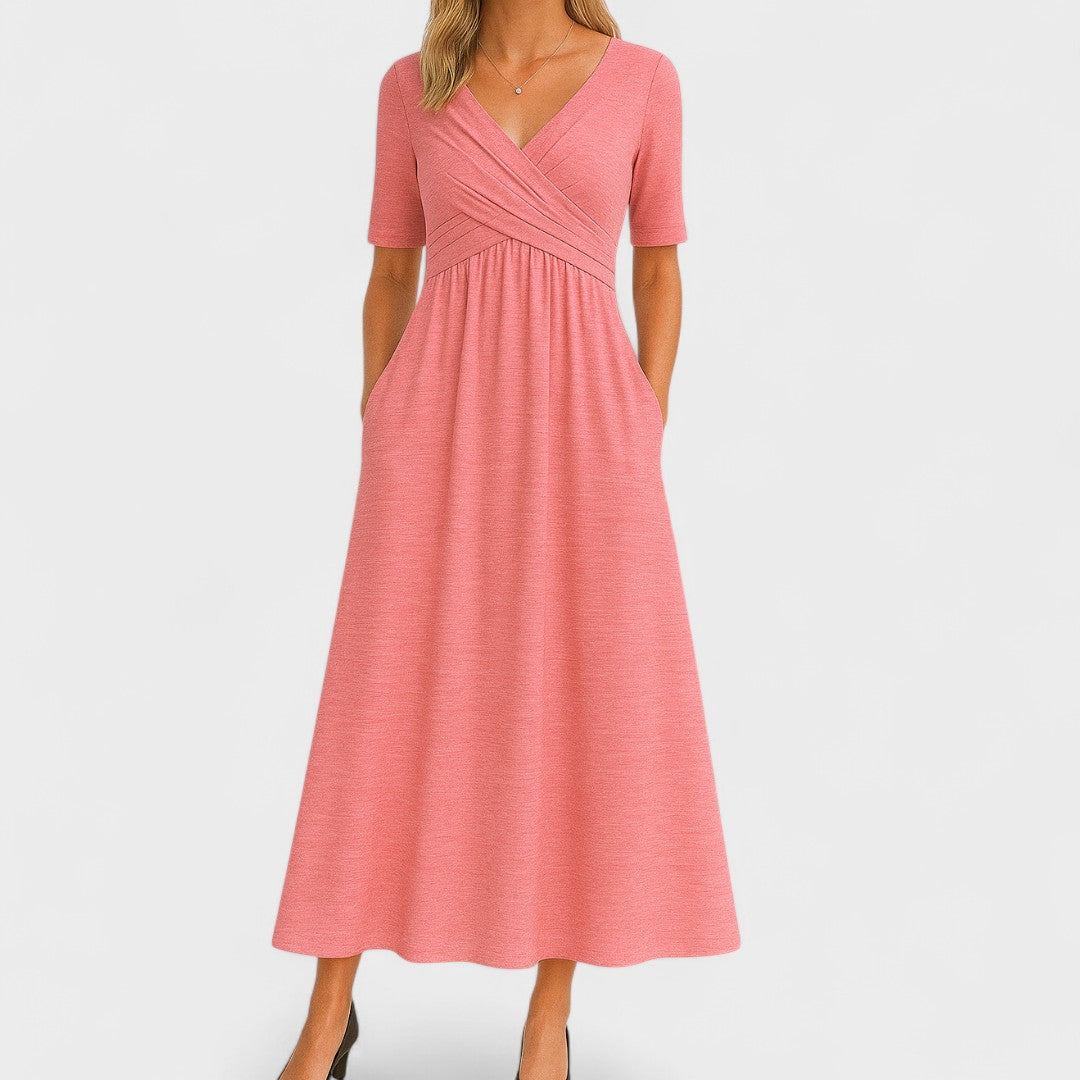 Claribel™ | Elegant Midi Dress – Timeless Style, Everyday Comfort