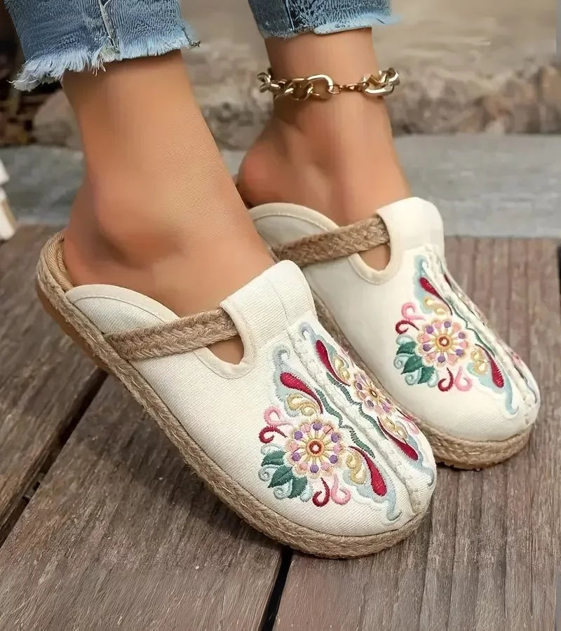 Flora™ | Ultra-Light Embroidered Sandals