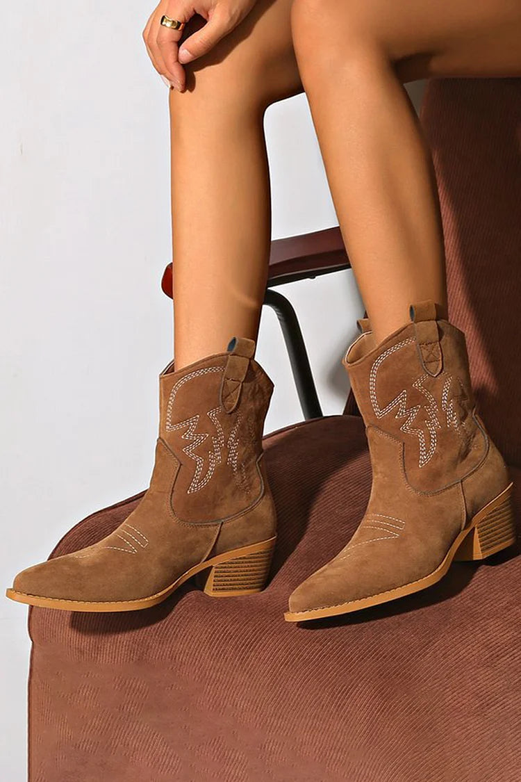 Rangi™ | Chic Western Ankle Boots
