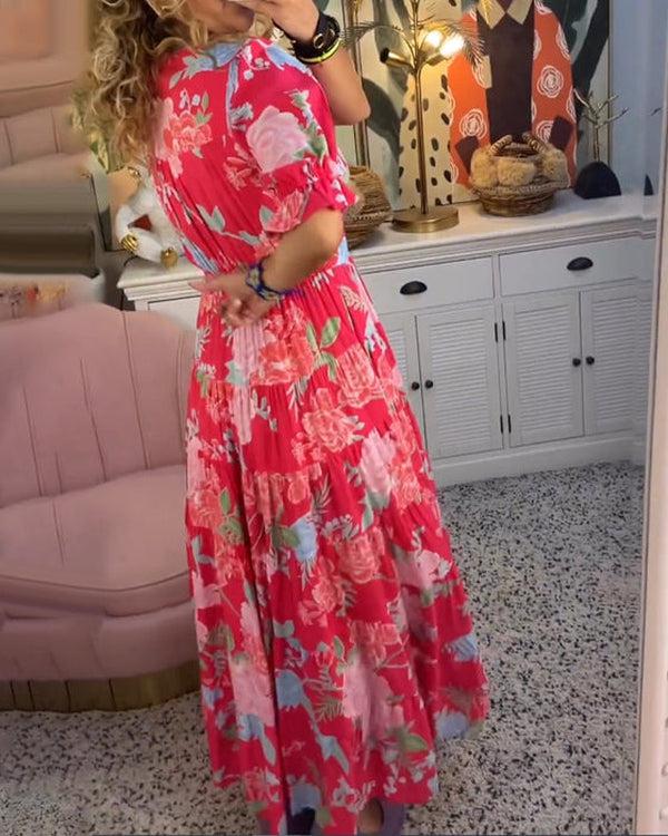 Rosae™ | Vibrant Floral Maxi Dress – Feel Beautiful, Effortlessly