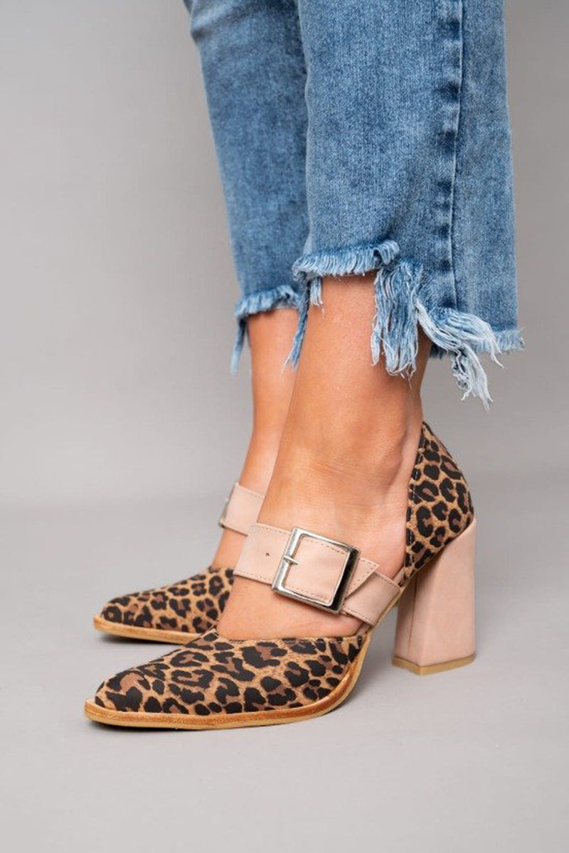Freya™ | Leopard Suede Sandals