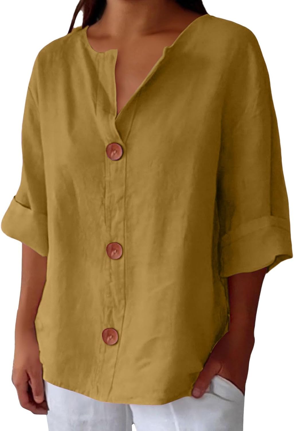 Zoea™ | Casual Linen Blouse