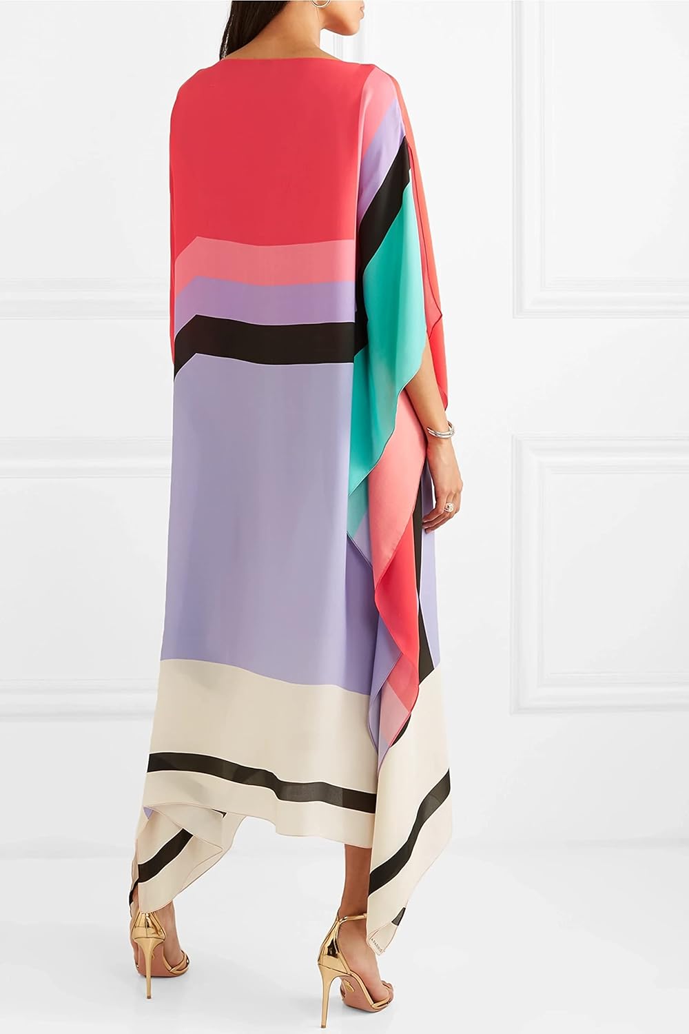 Iria™ | Elegant Kaftan with Geometric Print
