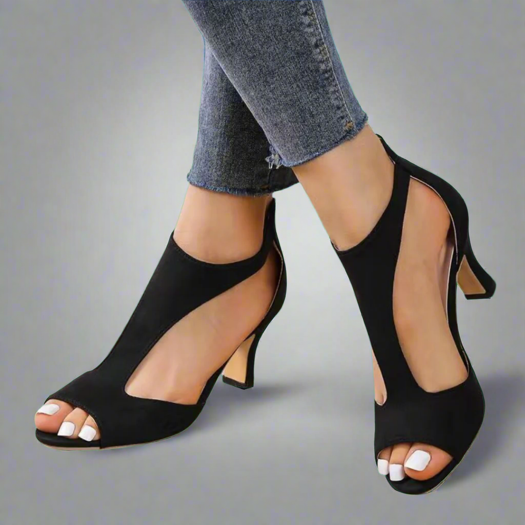 Violetine™ | Elegant and Comfortable Heeled Sandals