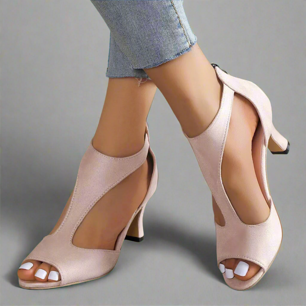 Violetine™ | Elegant and Comfortable Heeled Sandals