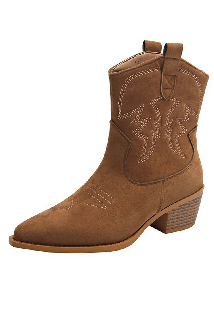 Rangi™ | Chic Western Ankle Boots