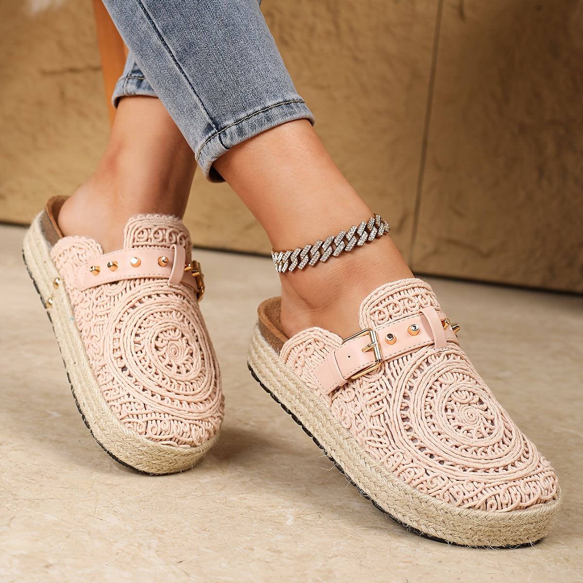 Solene™ | Crochet Boho Mules