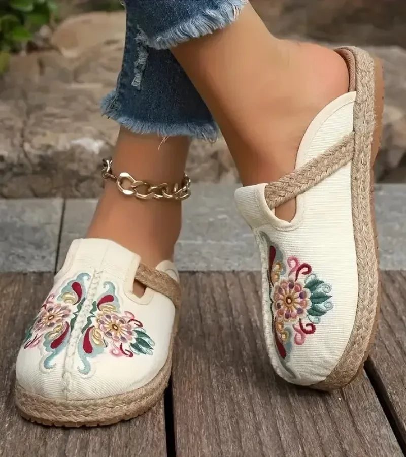 Flora™ | Ultra-Light Embroidered Sandals