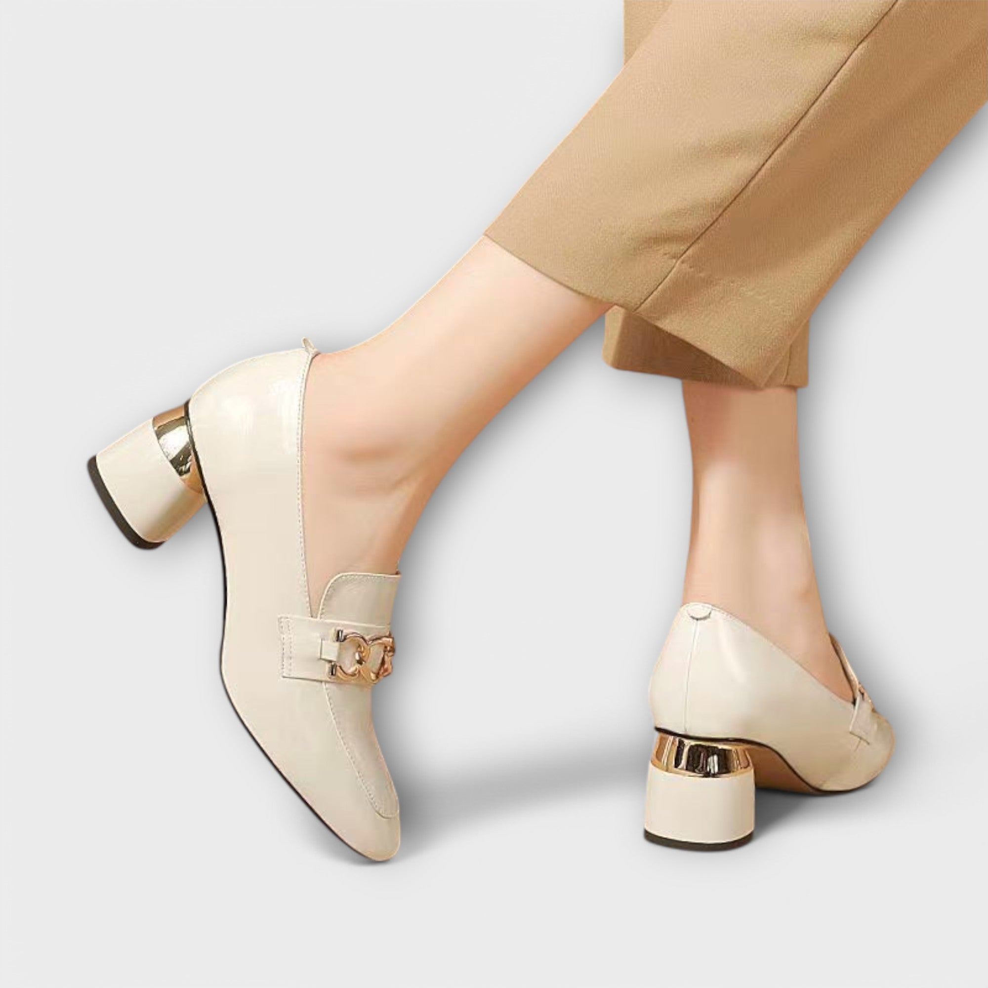Ramona™ | Elegant Block Heel Loafers