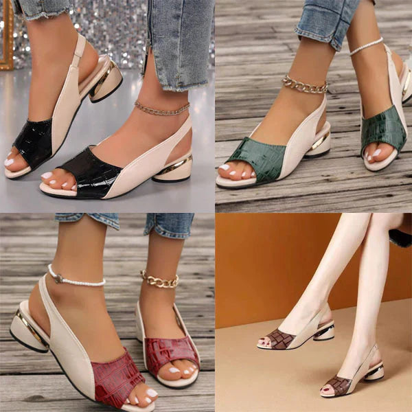 Carol™ | Elegant and Comfortable Luxury Orthopedic Sandals with a Block Heel