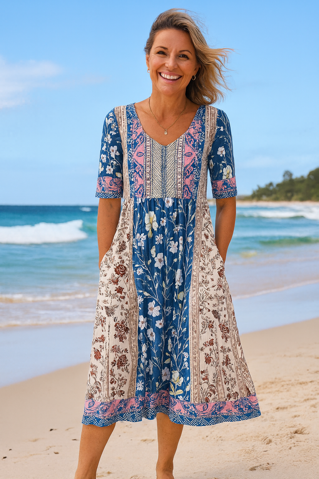 Calani™ | Everyday Midi Dress – Effortless Comfort, Timeless Confidence