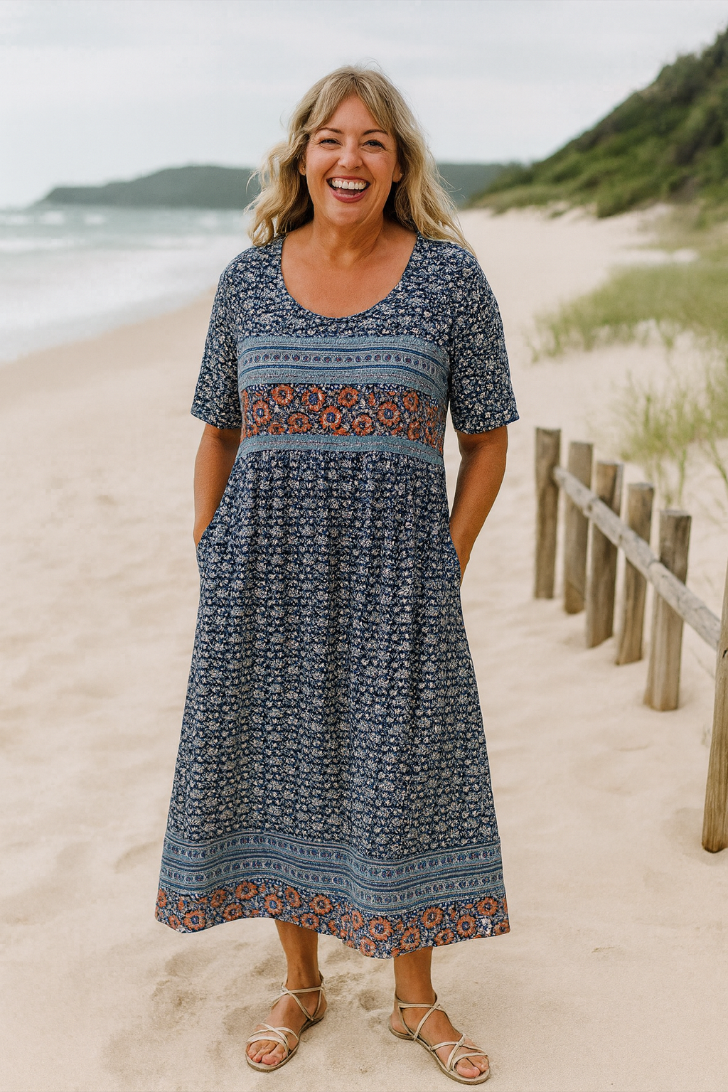 Calani™ | Everyday Midi Dress – Effortless Comfort, Timeless Confidence