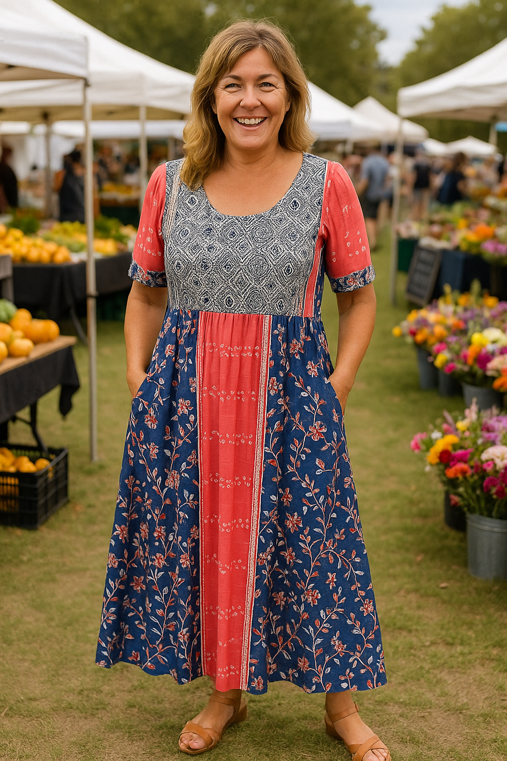 Calani™ | Everyday Midi Dress – Effortless Comfort, Timeless Confidence