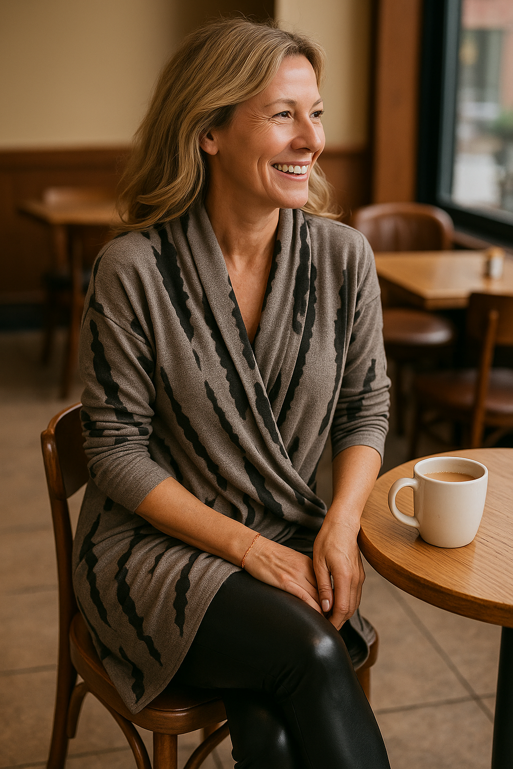 Anoria™ | Comfort Drape Dress – Tummy-Friendly & Arm Coverage