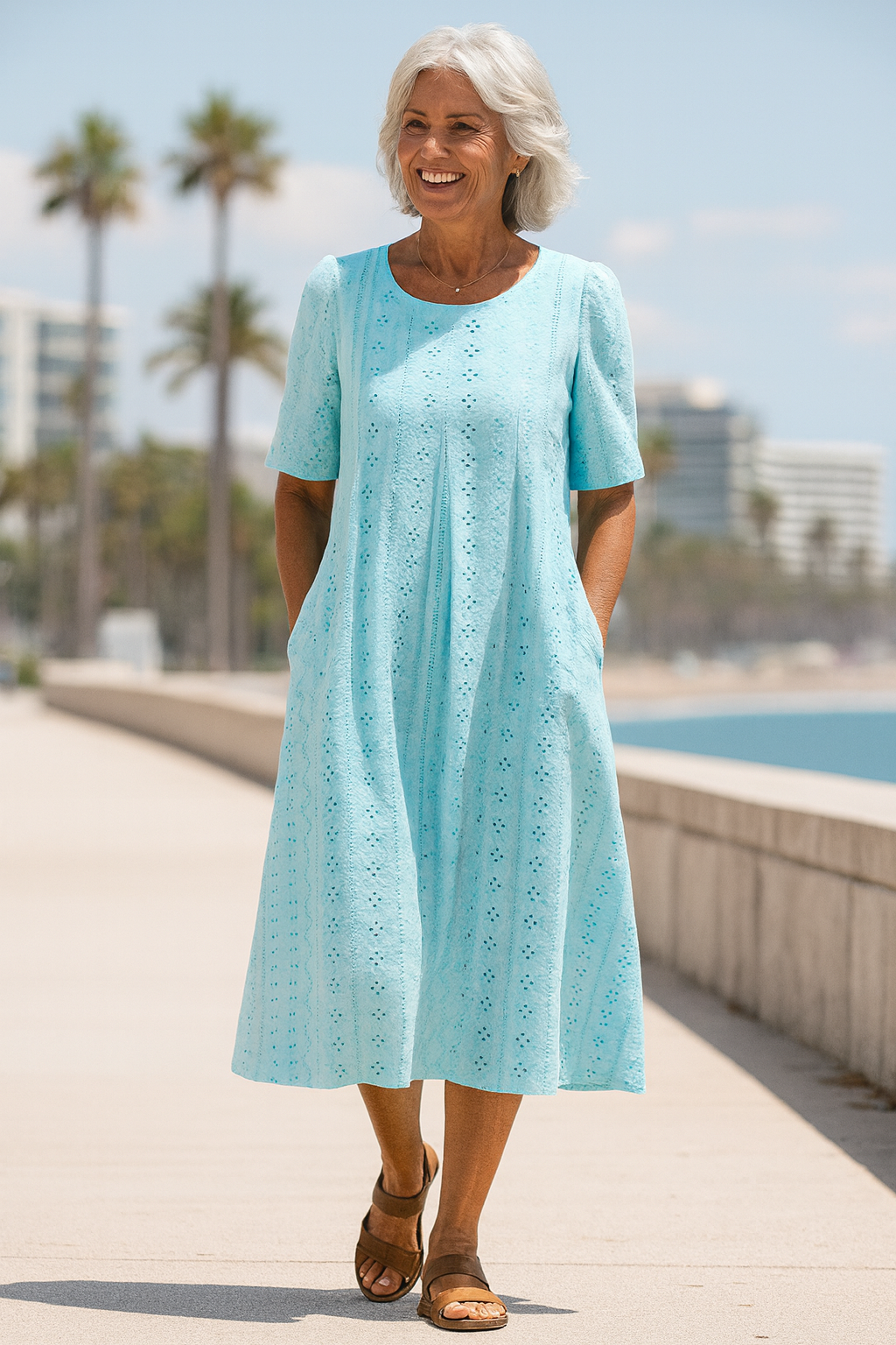 Meliora™ | Everyday Elegance Midi Dress – Flattering Comfort, Timeless Confidence