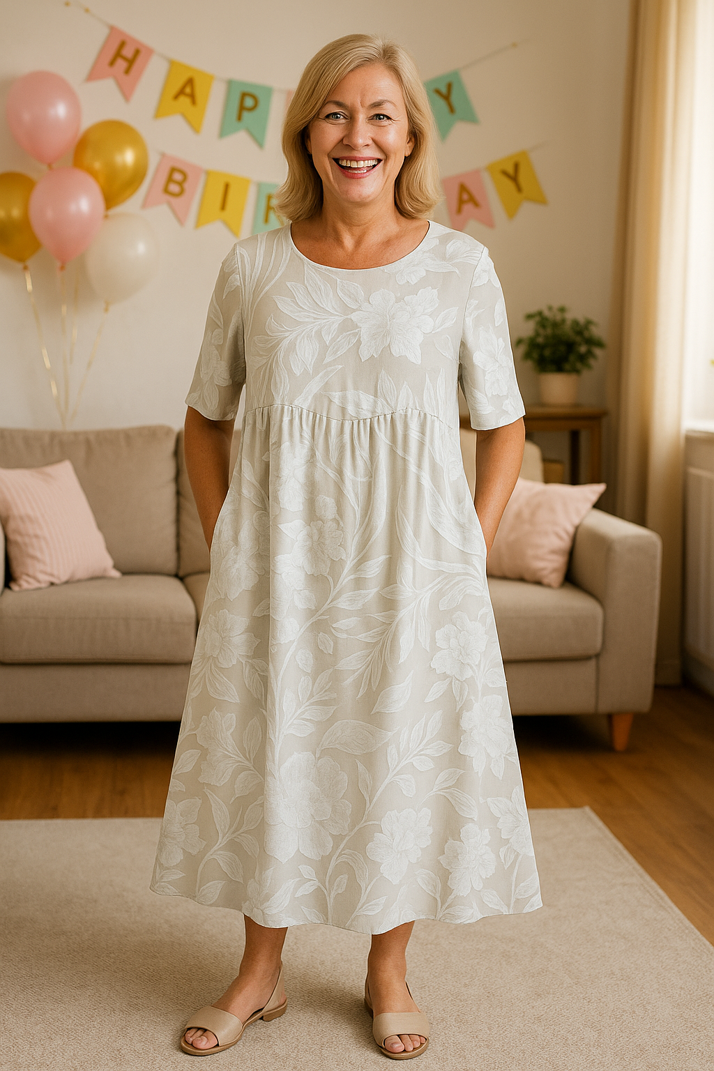 Meliora™ | Everyday Elegance Midi Dress – Flattering Comfort, Timeless Confidence