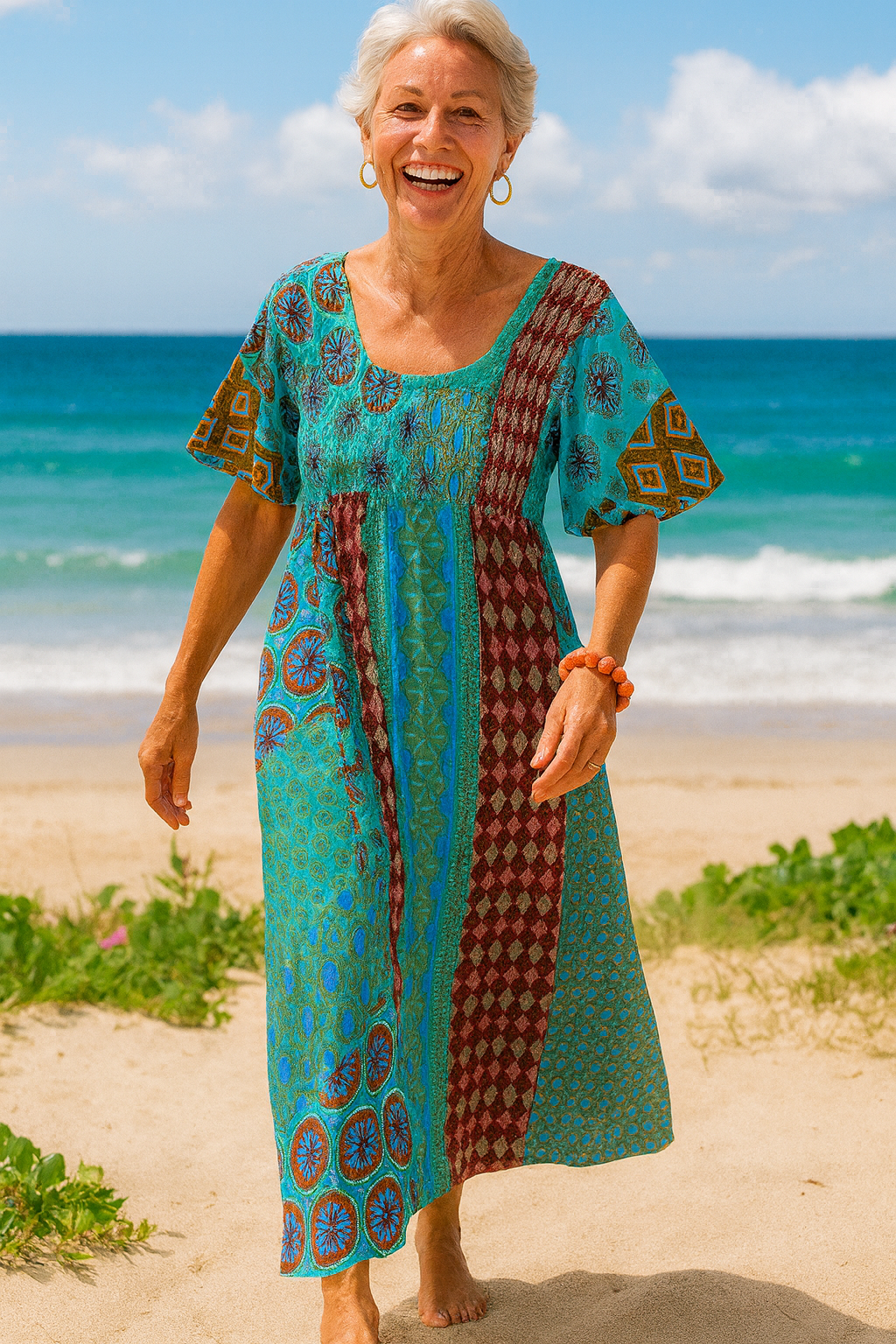 Althea™ | Comfort Maxi Dress – Flattering Ease for Every Day