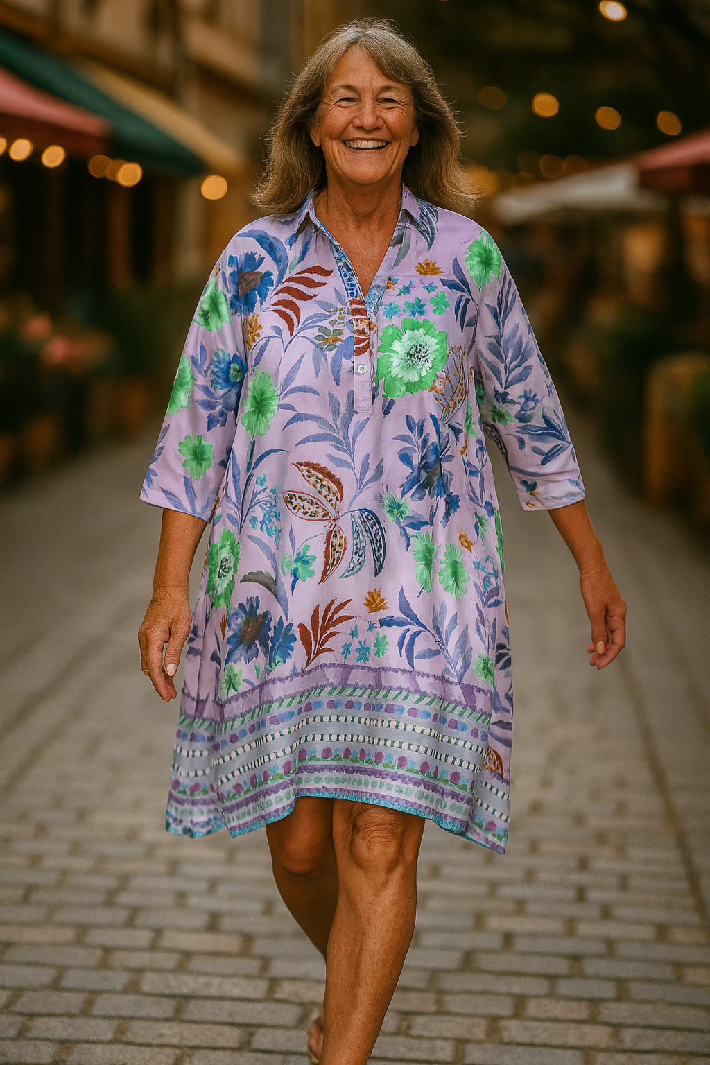 Nola™ | Flower Print Effortless Dress
